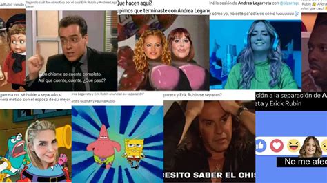 Los memes sobre la separación de Andrea Legarreta y Erik Rubín