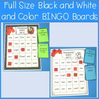 Homophone Games | BINGO #1 by Learning Under Sail | TpT