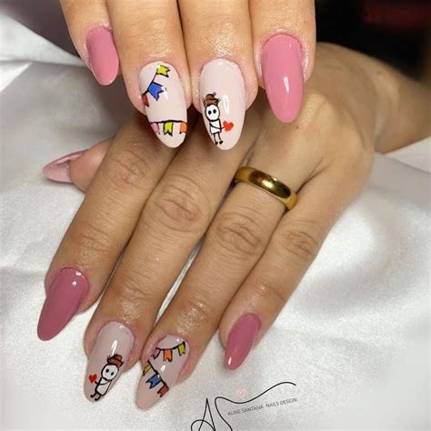 Aline Santana Nails Design On Instagram Unhas Juninas