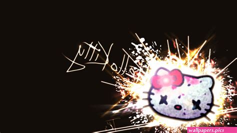 Hello Kitty With Black Background 57 Pictures Wallpaperspics