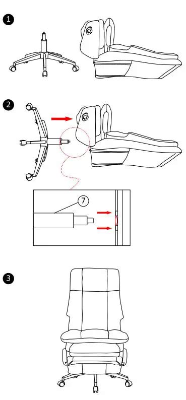 Leagoo S Automatic Executive Home Office Chair Instruction Manual