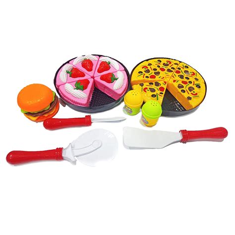 GoRevizon Fast Food Play Set with Accessories Toy for Kids, Multicolor ...