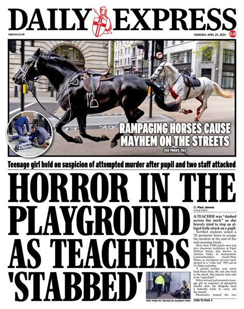 Daily Express Front Page Th Of April Tomorrow S Papers Today