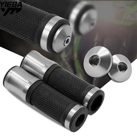 Grips With End Universal Cnc Mm Motorcycle Handle Bar Grips Kit