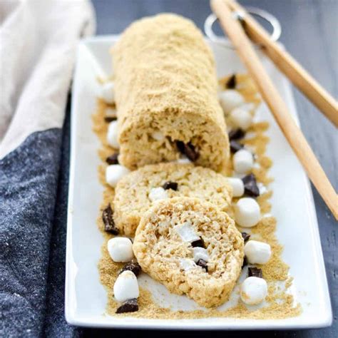 Dessert Sushi Rice Krispie Roll Cake Joyfoodsunshine