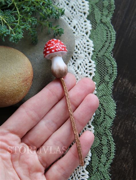 Mushroom Bookmark Fly Agaric Bookmark Toadstools Pin Amanita Bookmark