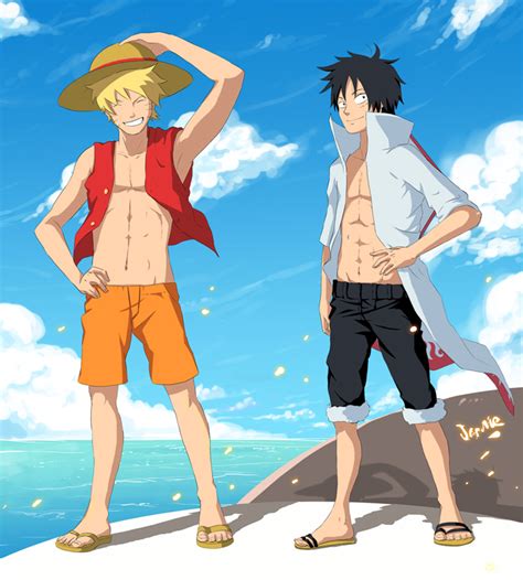 Naruto And Luffy Switch Places Pre Time Skips Battles Comic Vine