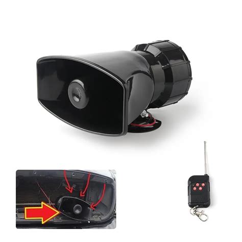 Sirena Electr Nica Inal Mbrica Para Coche Altavoz De 7 Sonidos 12V