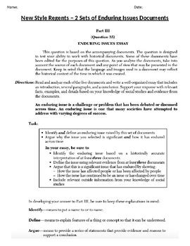 Results For Global History Enduring Issue Tpt