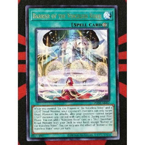 Yugioh Konami Phni Ae067 Barrier Of The Voiceless Voice Rare Shopee