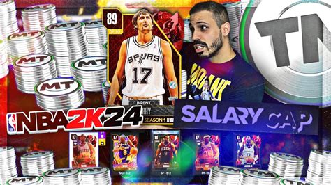 Best Salary Cap Lineup For Nba K Myteam Youtube