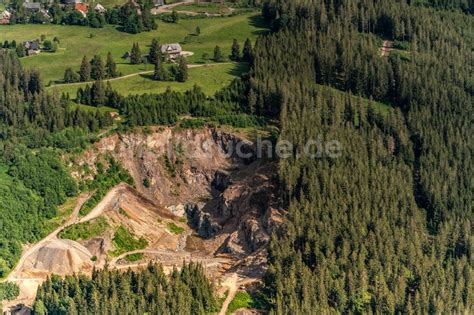 Feldberg Schwarzwald von oben Steinbruch Feldberg Bärental in