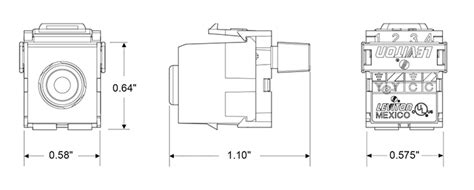 Ryt Rca Termination Quickport Connector With Yellow Barrel