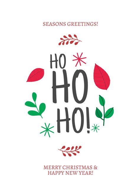 Free Holiday Greeting Card Template - Edit Online & Download | Template.net