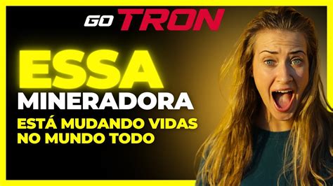 URGENTE GO TRON FOI ELEITA A MELHOR MINERADORA DE TRX COMO RENDA