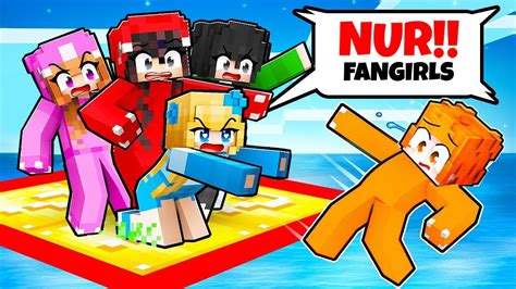 GEFANGEN auf LUCKY FAN BLOCK mit VERRÜCKTEN FANGIRL in Minecraft YouTube