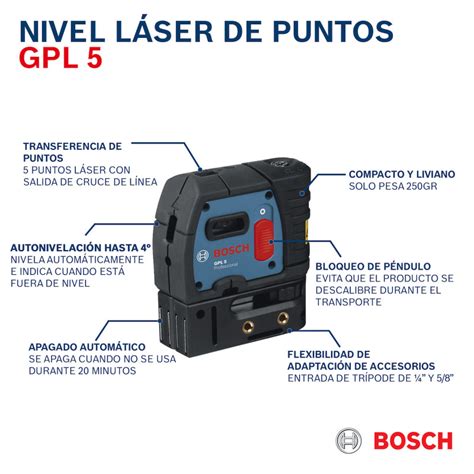 Nivel Laser Bosch Gpl G Pro Metros De Alcance