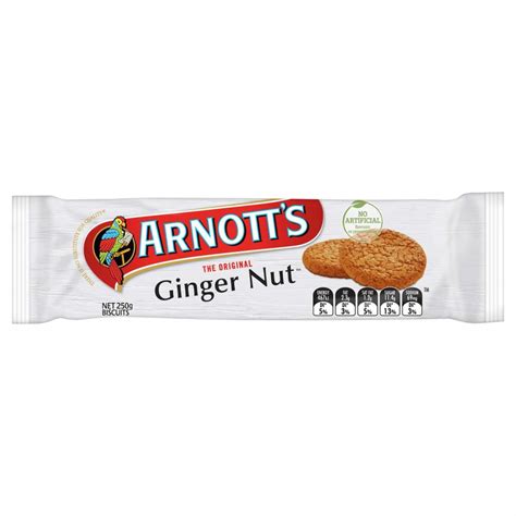 Arnotts Ginger Nut Biscuits 250g Winc