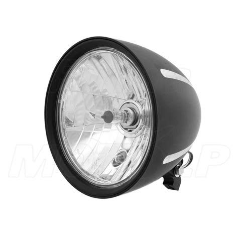 REFLEKTOR LAMPA PRZÓD 7 CALI CZARNY MAT ALUMINIUM HOMOLOGACJA E4