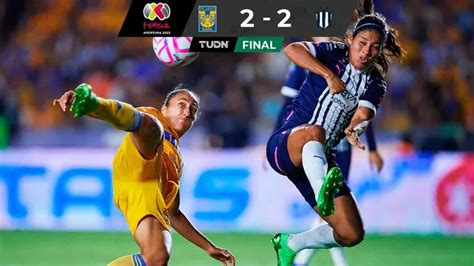 Clásico con emociones Tigres y Rayadas empatan en un vibrante choque