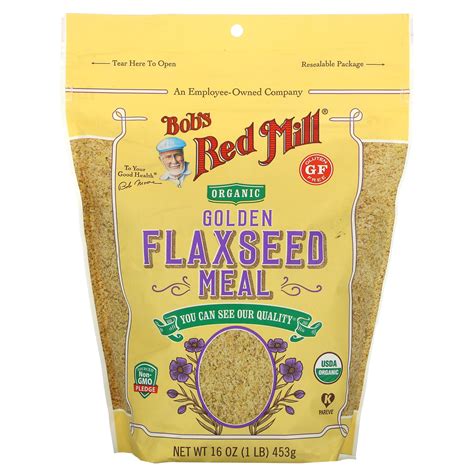 Bob S Red Mill Organic Golden Flaxseed Meal 16 Oz 453 G IHerb