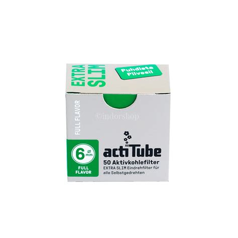 Filterki Acti Tube Extra SLIM O 6 Mm 50 Szt IndorShop