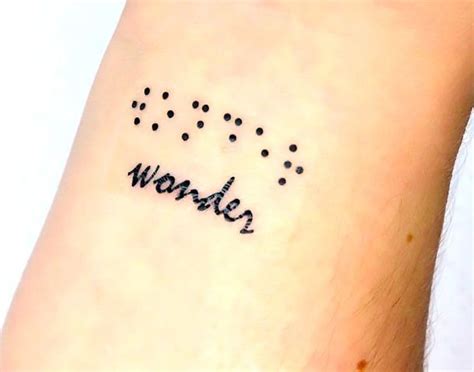 Creative Word Wonder Tattoo Idea | Tattoos, Creative tattoos, Word tattoos