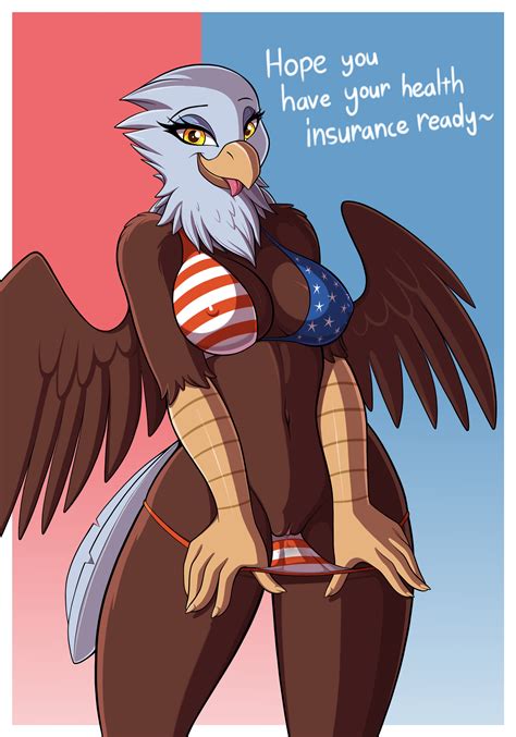 Rule 34 2018 Absurd Res Accipitrid Accipitriform American Flag American Flag Bikini Anthro