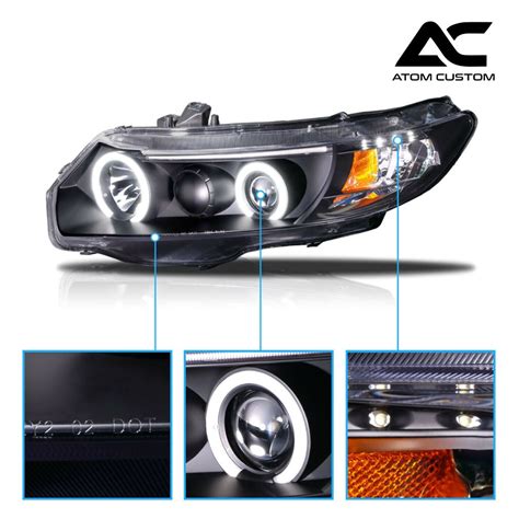 Faros Delanteros Halo Led Civic Atom Custom