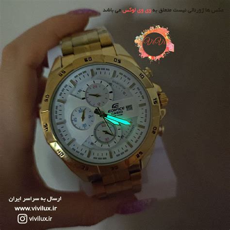 ساعت سه موتور فعال کرنوگراف کاسیو ادیفایس مردانه CASIO EDIFICE وی وی