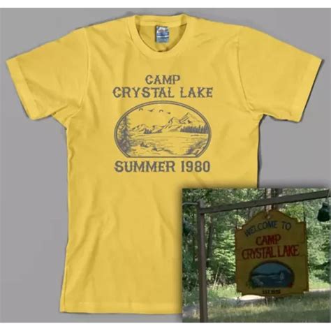 Camp Crystal Lake Shirt Friday The 13th Jason Voorhees Vintage Retro