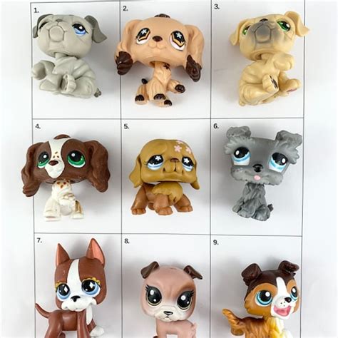 Vintage Littlest Pet Shop Pick A Pet Assortment Of Dogs To Etsy Canada