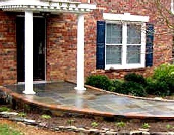 Accessible Front Entrance With Brick Ramp