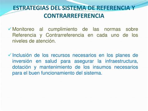 Ppt Sistema De Referencia Y Contrarreferencia Powerpoint Presentation