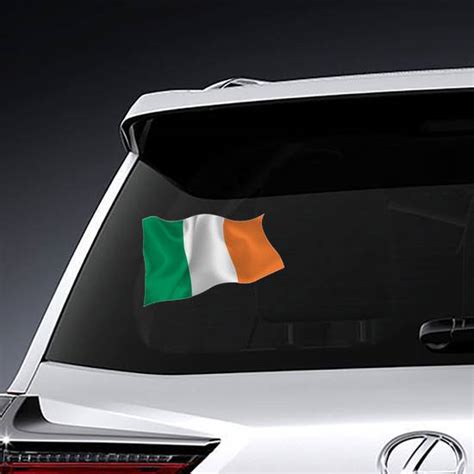 Realistic Ireland Flag Sticker