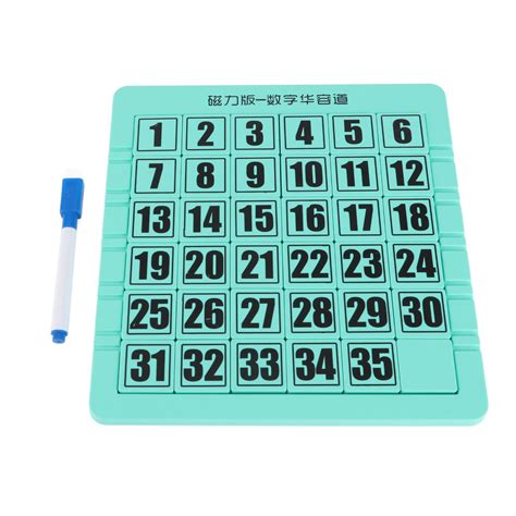 Kids Mathematics Sliding Puzzle Board Develop Logical Thinking