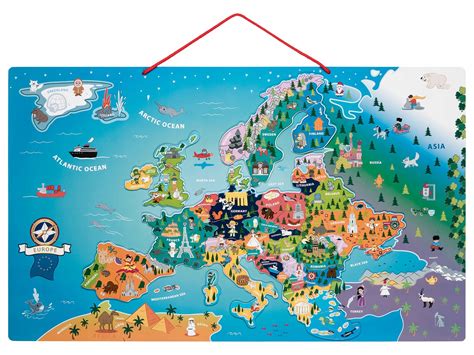 Mapa Ścienna Europy Puzzle Magnetyczne PlayTive 12987499583 Allegro pl