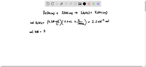 Write The Balanced Equation For Neutralization Reaction Between H2so4 And Koh Tessshebaylo