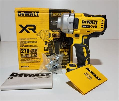 DeWalt DCF891B 20V MAX XR Li Ion 1 2 Mid Range Impact Wrench Tool