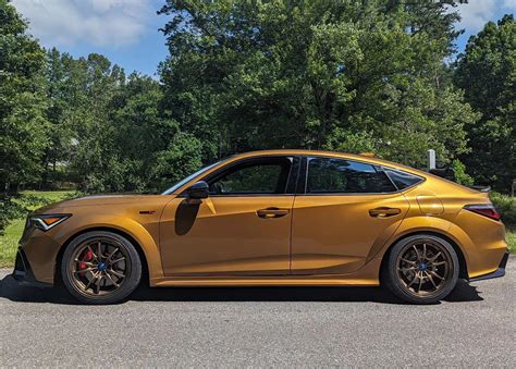 Black Acura Integra Gold Rims