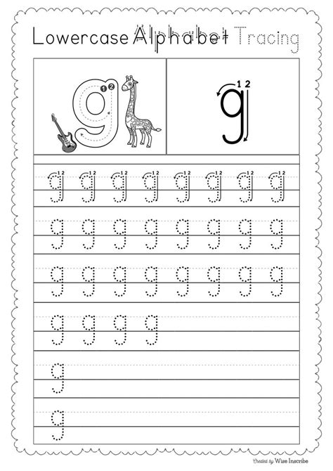 26 Printable Lowercase Alphabet Tracing Worksheets Nursery Eyfs