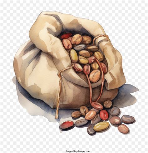 Les Grains De Café Les Haricots Sac PNG Les Grains De Café Les