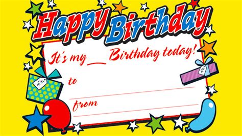 Free Customizable Birthday Certificate Template Birthday Wishes ...