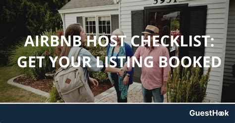 Airbnb Host Checklist Get Your Listing Booked Guest Hook