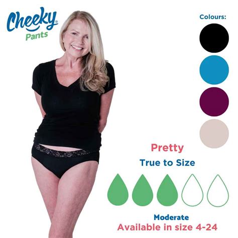 Lace Period Underwear In Sizes 4 24 Cheeky Pants