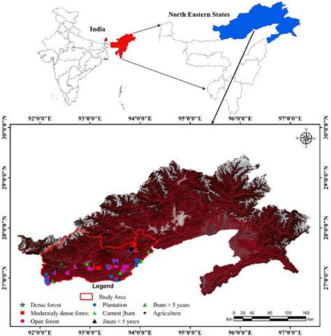 Map Showing State Of Arunachal Pradesh Northeast India And Permanent Download Scientific