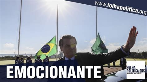 Emocionante Presidente Bolsonaro participa de cerimônia de hasteamento