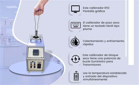 Calibrador De Temperatura De Bloque Seco Rango F A F Con