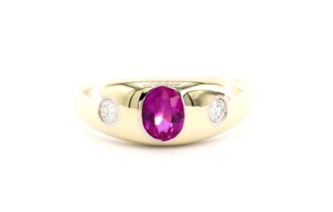 Carats Or Jaune Bague Ct Rubis Diamants Catawiki