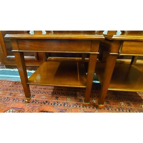 1980s Signed Joseph Joe Beam Marquetry Side Tables A Pair Chairish